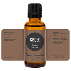 Edens Garden Ginger CO2 oil in a cozy diffuser setup for evenings