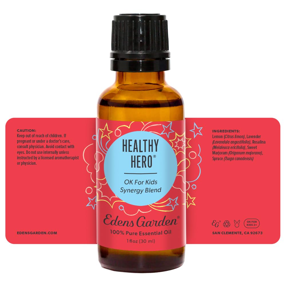 Edens Garden Healthy Hero shown with other kid-friendly blends