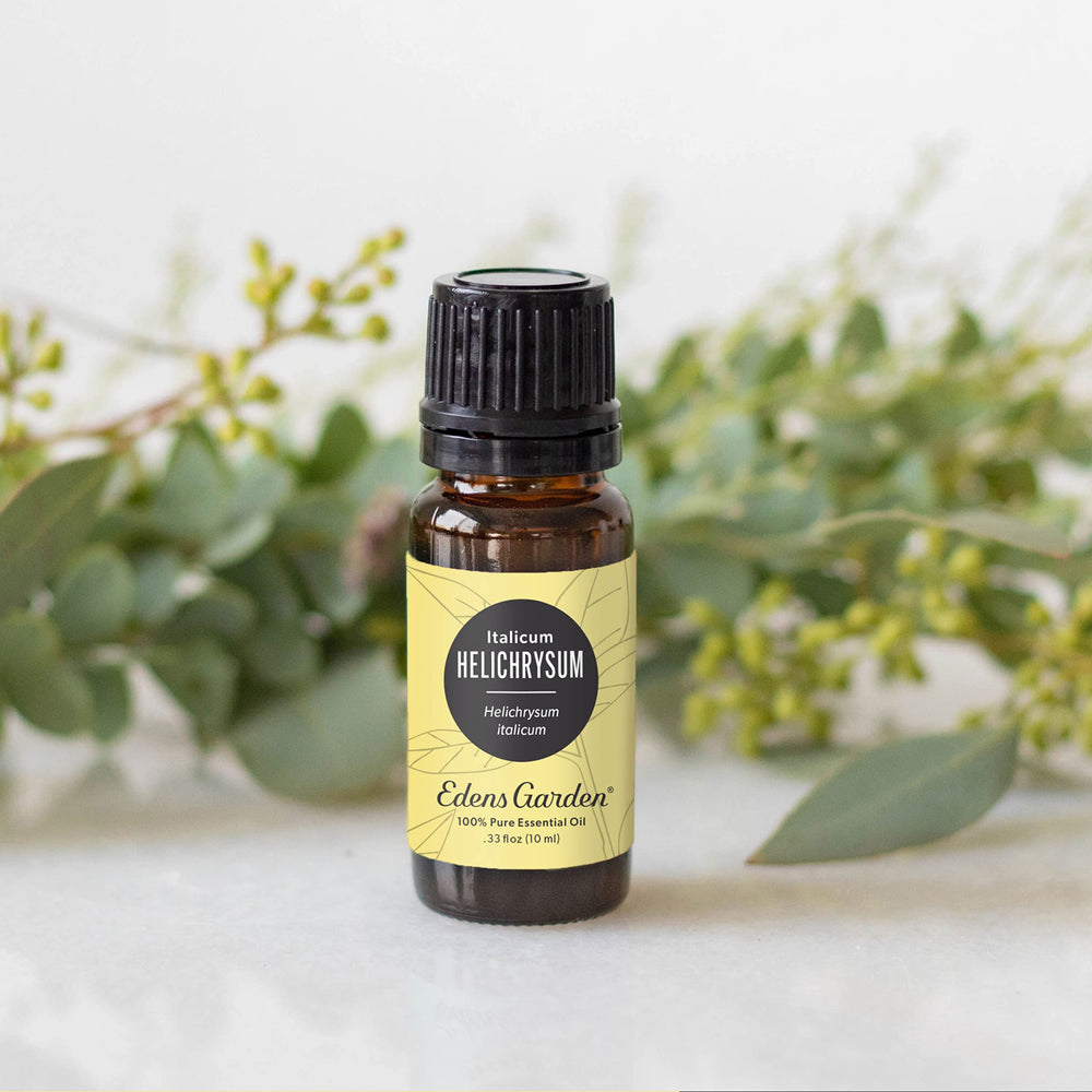 Edens Garden Helichrysum Italicum diffuser blend for soothing, grounding aromatherapy sessions.
