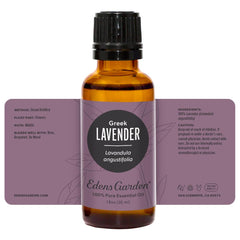 Edens Garden Lavender Greek aromatherapists offering expert guidance.