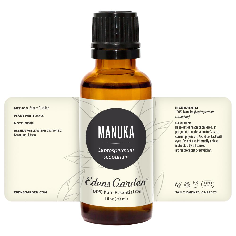 Manuka oil in a kid-friendly diffuser scene by Edens Garden.