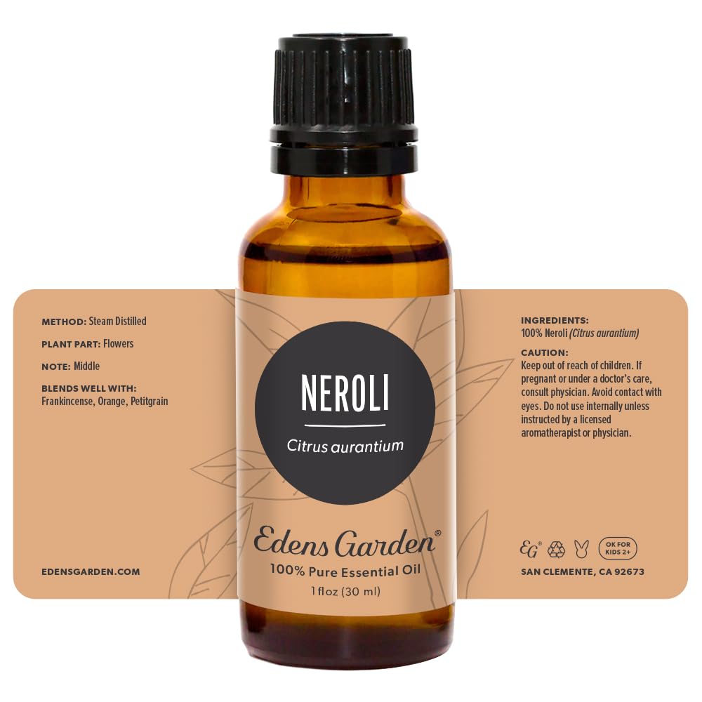 Edens Garden Neroli relaxation routine image suggesting aromatherapy for stress relief