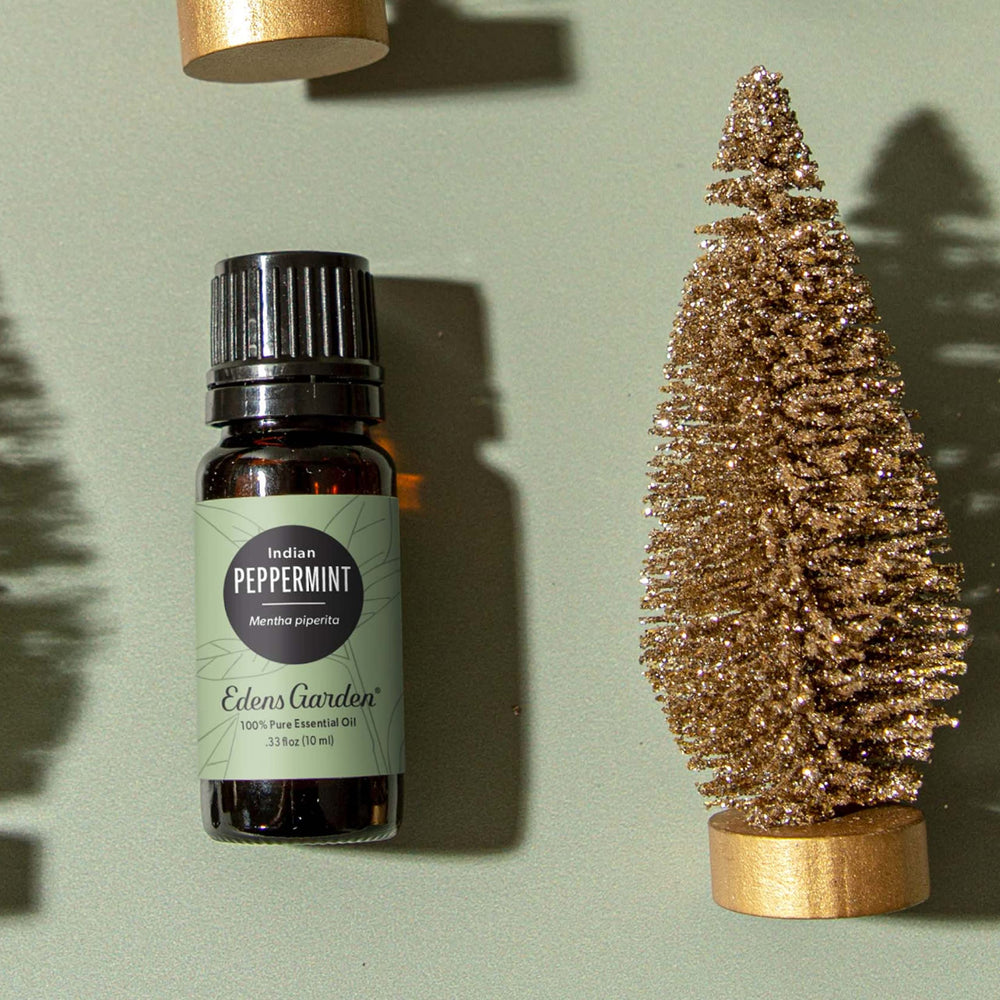 Edens Garden Peppermint Indian Essential Oil dropper pour for quick inhalation