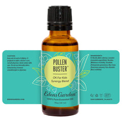 Edens Garden Pollen Buster fir needle note for forest-inspired calm.
