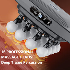 EDGSKGR deep-tissue percussion for accelerated recovery and knot relief.