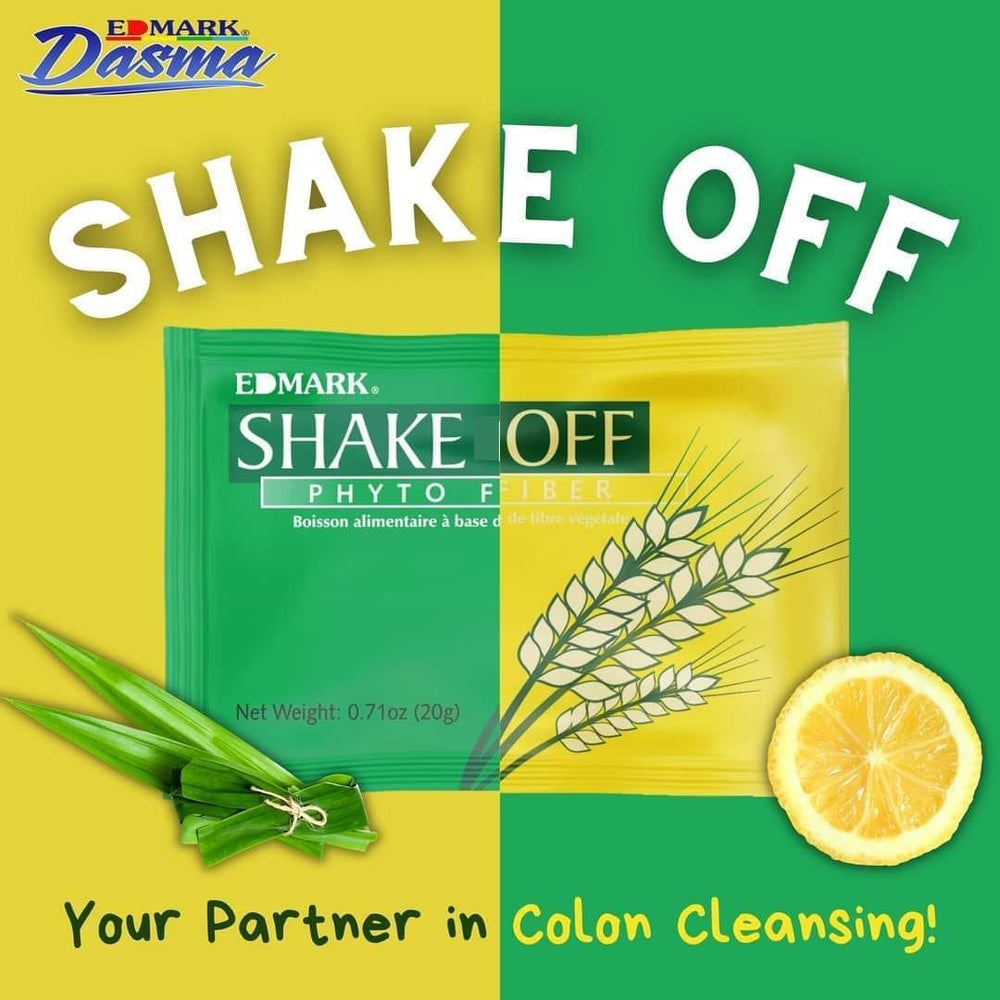 Close-up of EDMARK pandan fiber sachet, ready to mix for cleanse
