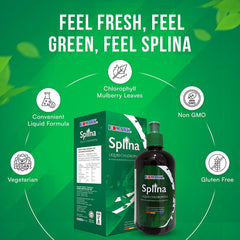 EDMARK Splina daily routine shot highlighting simple 1 tablespoon mix.