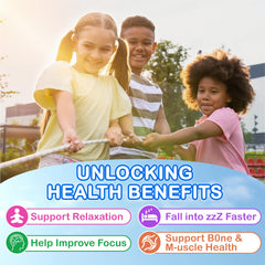 Edmmyliy kid-friendly bottle label highlights non-GMO and gelatin-free features