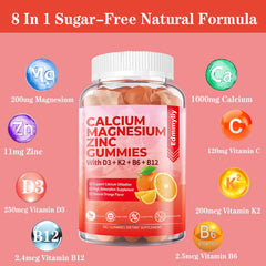 Edmmyliy magnesium citrate 200mg gummies aiding energy and relaxation