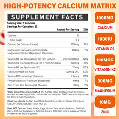 Edmmyliy D3 K2 B-complex gummies promote calcium utilization for bones