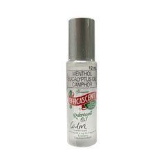 Efficascent ERO 12ml bottle close-up, showcasing ginger and turmeric blend for joint comfort.