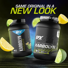 EFX Karbolyn Hydrate lemon lime powder for quick mixing and energy.