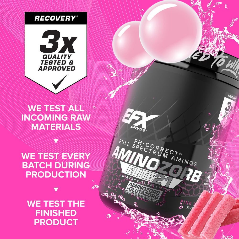 EFX Aminozorb Elite 21 being poured into glass