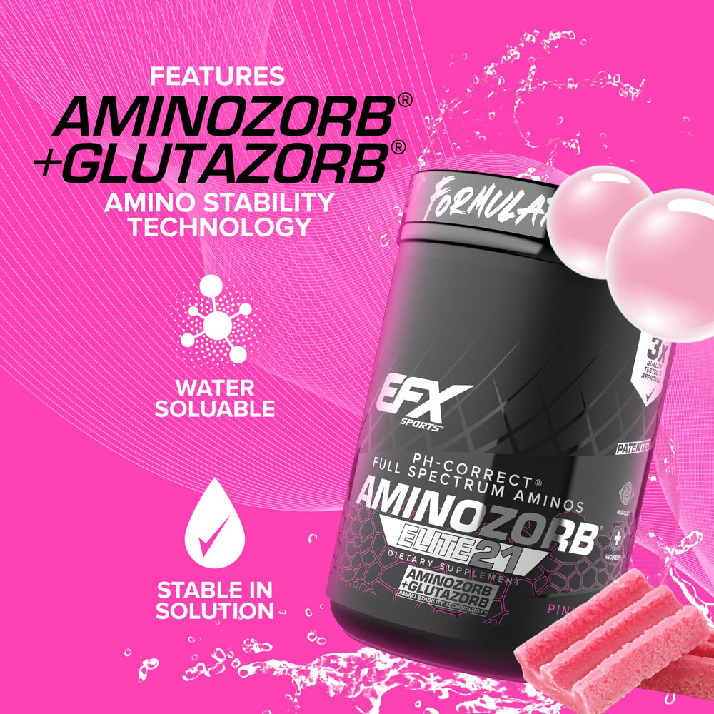 EFX Aminozorb Elite 21 scoop ready for mixing