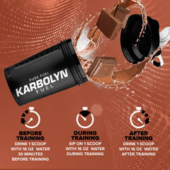 EFX Karbolyn Fuel in athletic setting highlighting sustained energy during training.