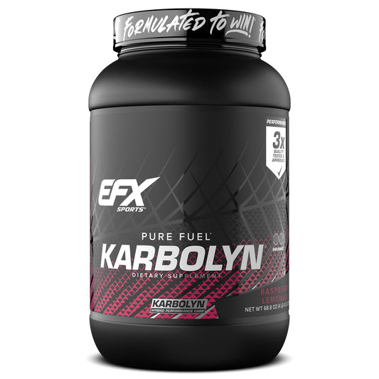 EFX Sports Karbolyn Fuel bottle front highlighting fast-acting energy