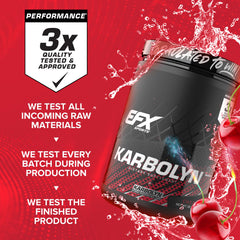 EFX Karbolyn Fuel in a mixer illustrates easy hydration and recovery.