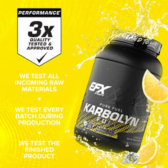 Post-workout Karbolyn Fuel shake enhancing recovery and muscle fullness.