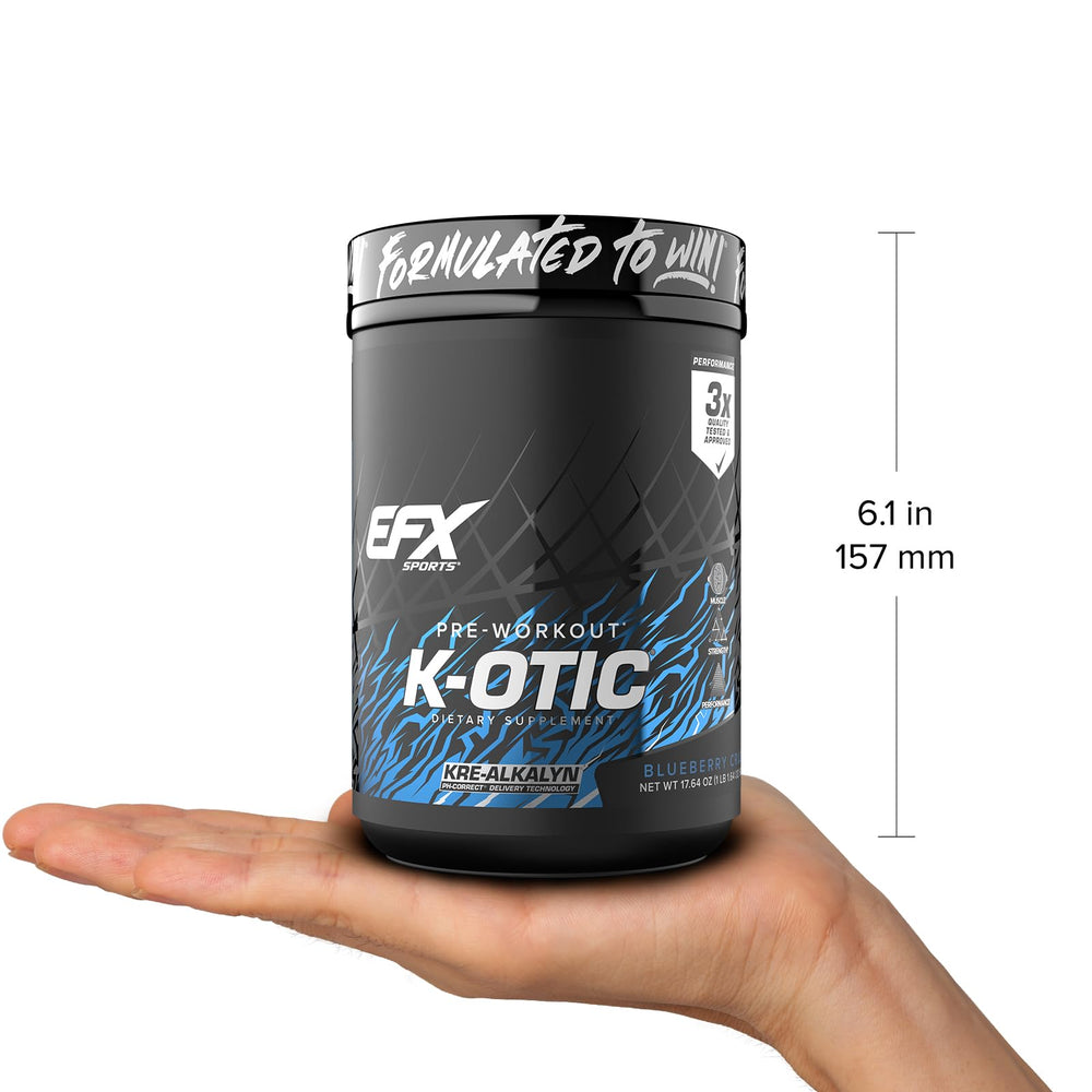 EFX Sports K-OTIC lab-certified quality seal on packaging