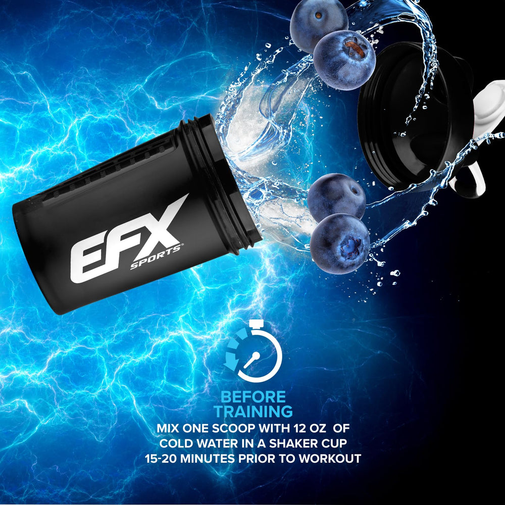 EFX Sports K-OTIC powder pour for quick pre-workout mix