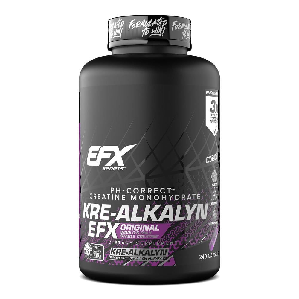 EFX Kre-Alkalyn EFX bottle cap for easy on-the-go capsules.