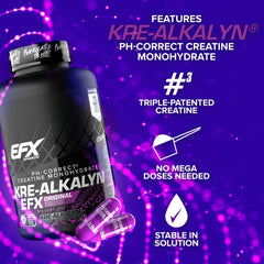 Holding an EFX Kre-Alkalyn EFX bottle ready for workouts.