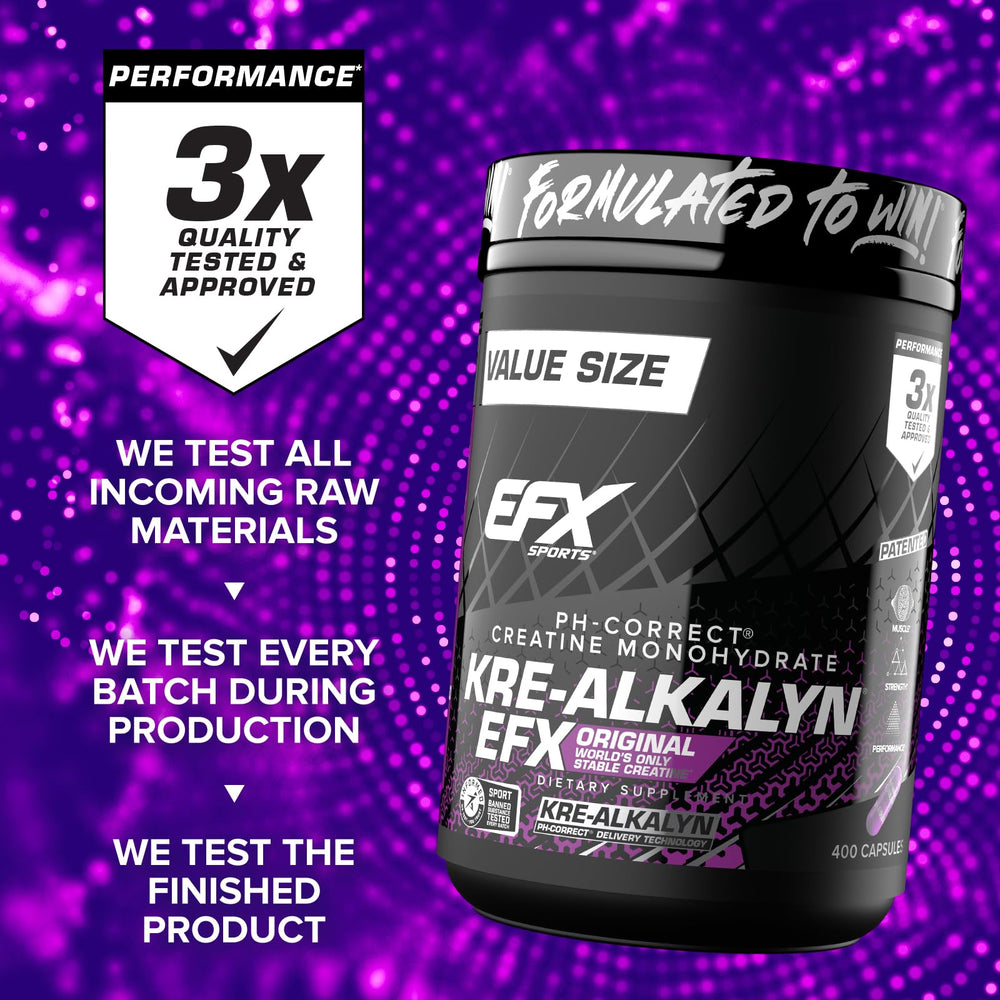 Athlete using Kre-Alkalyn EFX in a gym setting to support training sessions.