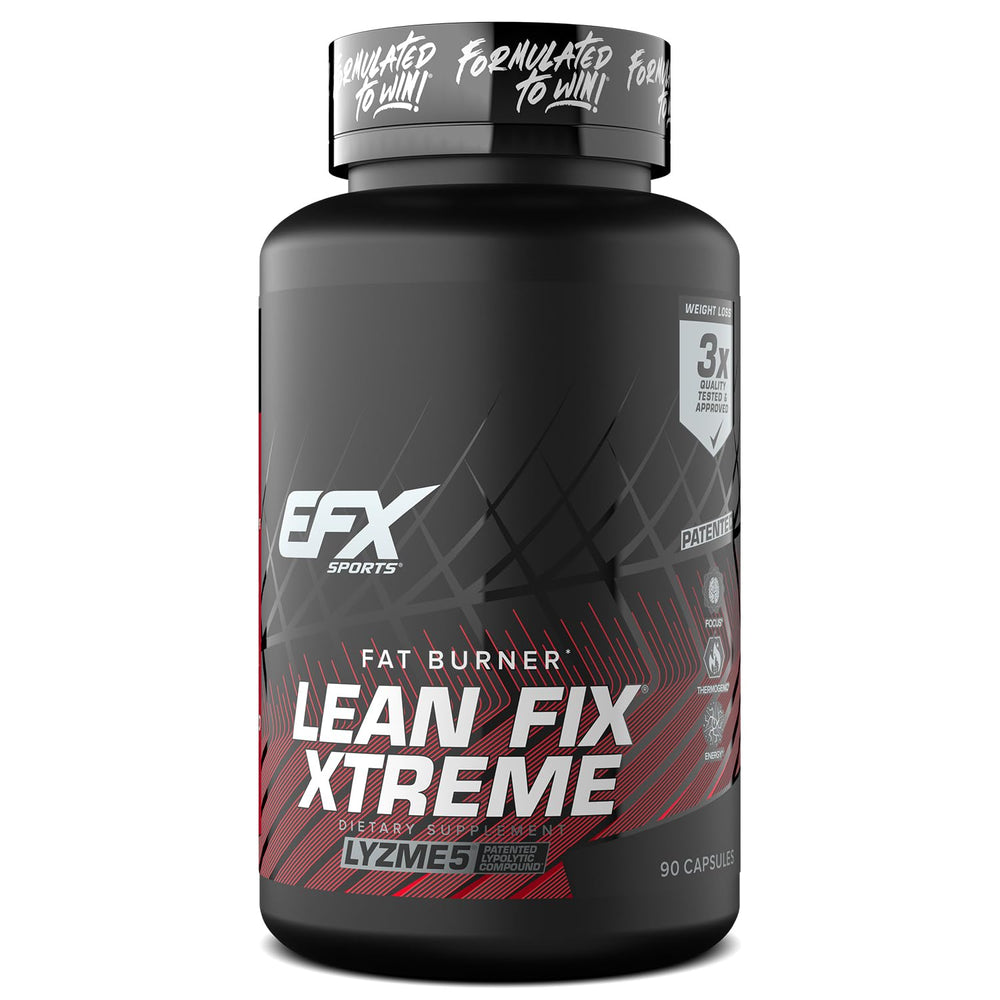 EFX Sports Lean Fix Xtreme bottle front shows on-the-go energy support
