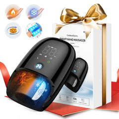 Ehightop hand massager front view with kneading rollers for soothing hand relief.