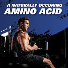 EHP Labs Acetyl L Carnitine powder packaging box highlighting vegan and non GMO features.