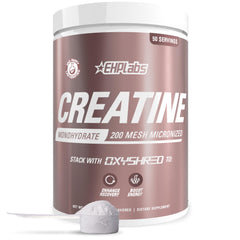 EHP Labs CREA-8 bottle front showing unflavored creatine for stronger workouts