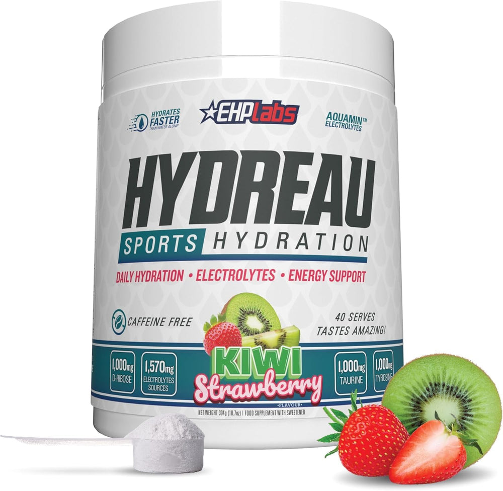 EHP Labs Hydreau bottle with kiwi strawberry flavor for workout hydration