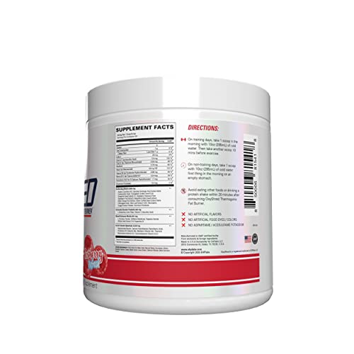 EHP Labs OxyShred 60 servings pack visible on packaging.