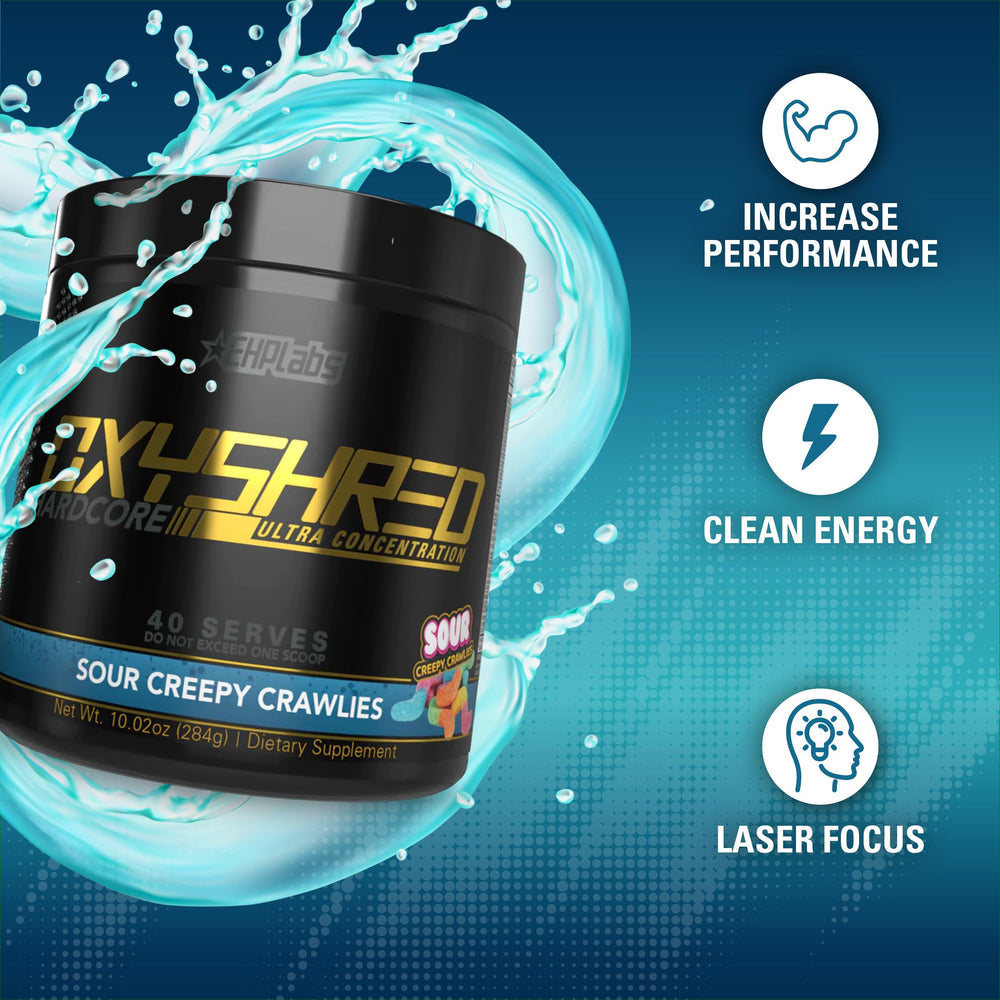 Pouring OxyShred Hardcore into water demonstrates quick, jitter-free energy.