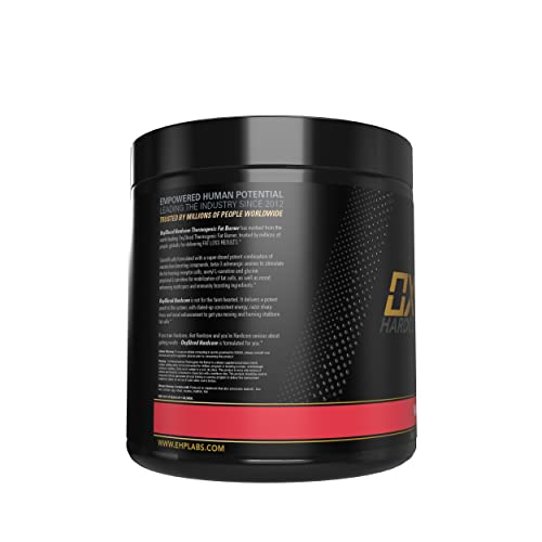 EHP Labs OxyShred Hardcore scoop in glass ready for quick pre-workout mix