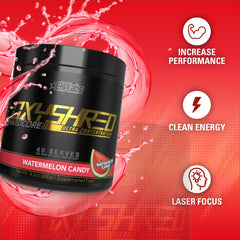 EHP Labs OxyShred Hardcore shaker bottle shown for on-the-go focus