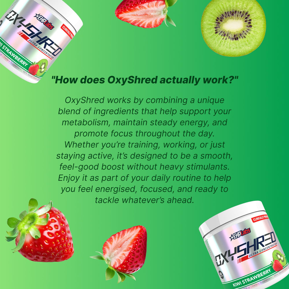 Tasting the EHP Labs OxyShred Kiwi Strawberry flavor profile during a workout