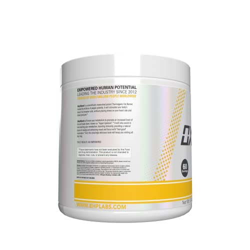 EHP Labs OxyShred scoop closeup highlighting powder texture for quick mixing