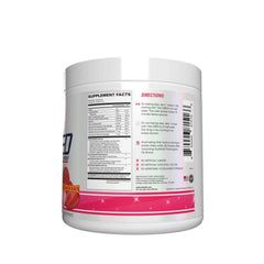 Cosmic Blast flavor bottle beside timer and gym gear.