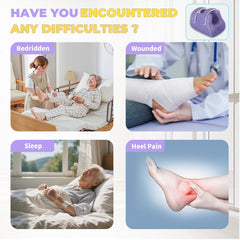 Ehucon heel protectors with adjustable ankle straps for secure fit