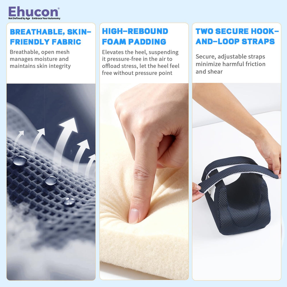 Ehucon heel cushions help distribute pressure for comfortable heel support