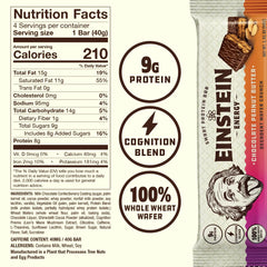 Einstein Energy Smart Snack Bars cross-section highlights creamy filling and wafer texture