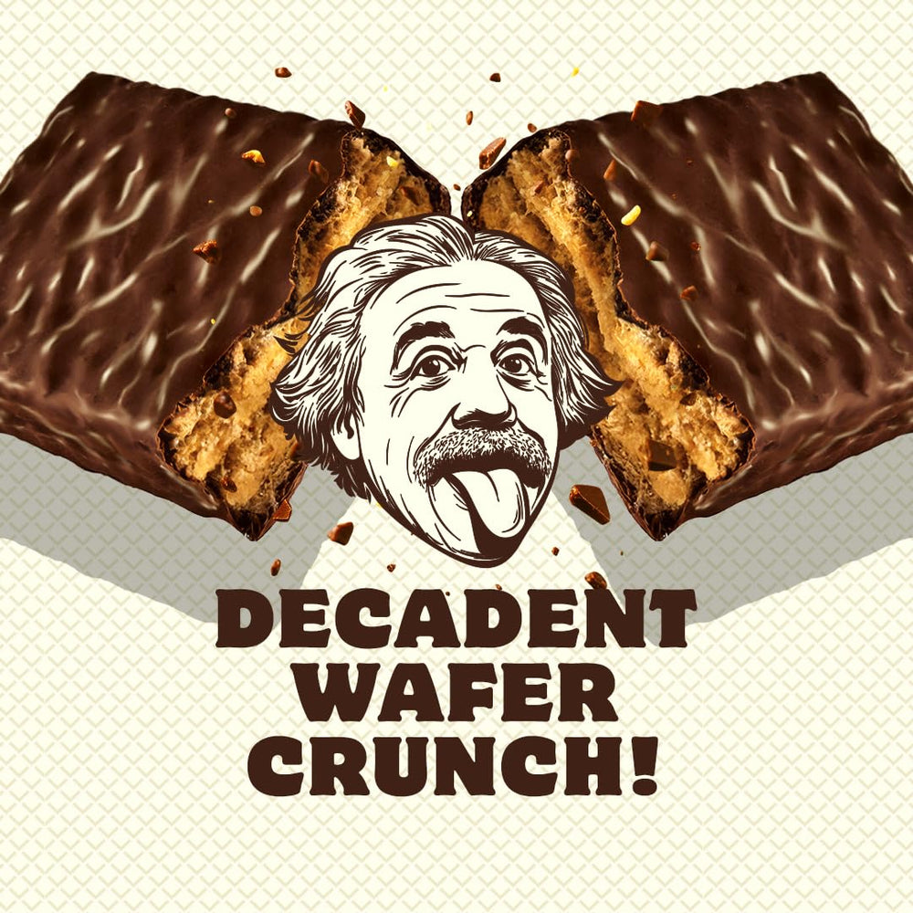 Einstein Energy Milk Chocolate Bite emphasizes indulgent flavor and smooth texture