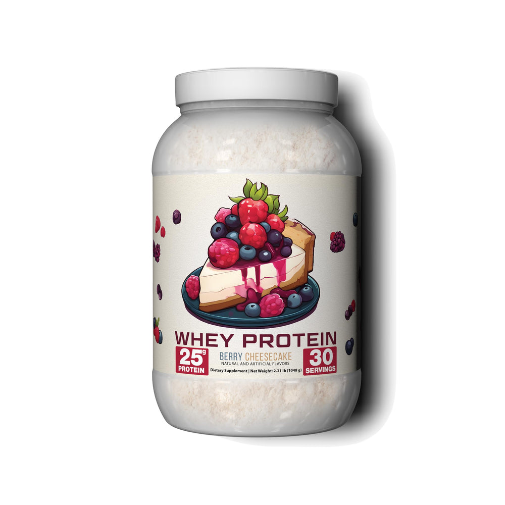 Ekkovision Berry Cheesecake whey scoop ready after training