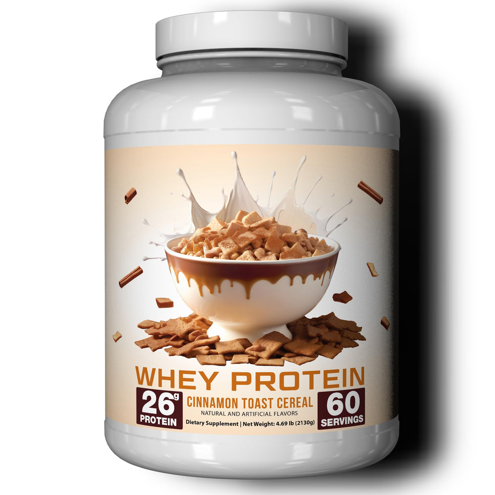 Ekkovision Cinnamon Toast Cereal protein bottle ready for daily shakes.