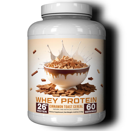 Ekkovision Cinnamon Toast Cereal protein bottle ready for daily shakes.