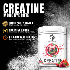Scoop of Ekkovision Creatine for precise measuring in shakes.