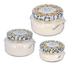 Elanze Designs Tyler Candle Diva 22 oz jar on a mantel for elegant ambiance
