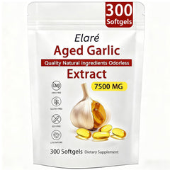 Elare aged garlic extract softgels offer high potency for daily antioxidant support.