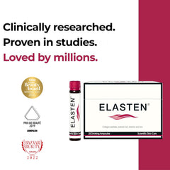 Packaging of ELASTEN ampoules in recyclable materials.